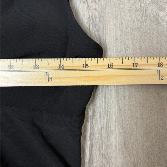 Eliza J Black Pleated V-Neck Sleeveless Sheath Dress Size 10 Classic Chic - Picture 3 of 14